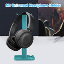 M1 Headphone Holder Hanger Earphone Desktop Display Stand Bracket (Blue) Newly