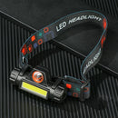 Rechargeable 2500lm Stepless Dimming Headlamp Head Lamp Working Light Headlight