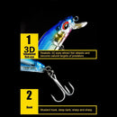 Luminous Swimbait 7cm 11g Fishing Wobbler Hard Bait Sea Pesca Tackle (Style B)