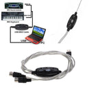USB In-Out Interface Cables Adapter For Keyboard Electronic Music Drums N7K5