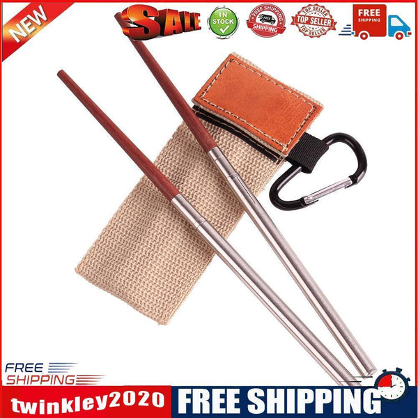 Outdoor Camping Picnic Folding Chopsticks Retractable Chopsticks (1 Pair)