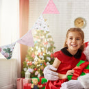 12 Flags 3.2m Cotton Fabric Banners Pennant Bunting Triangular Flags Party