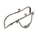 20.5cm Purse Frame Clutch Bag Clasp with Handle DIY Accessories(Bronze)