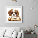 5D DIY Full Drill Diamond Painting Bored Puppy Cross Stitch Embroidery Mosa