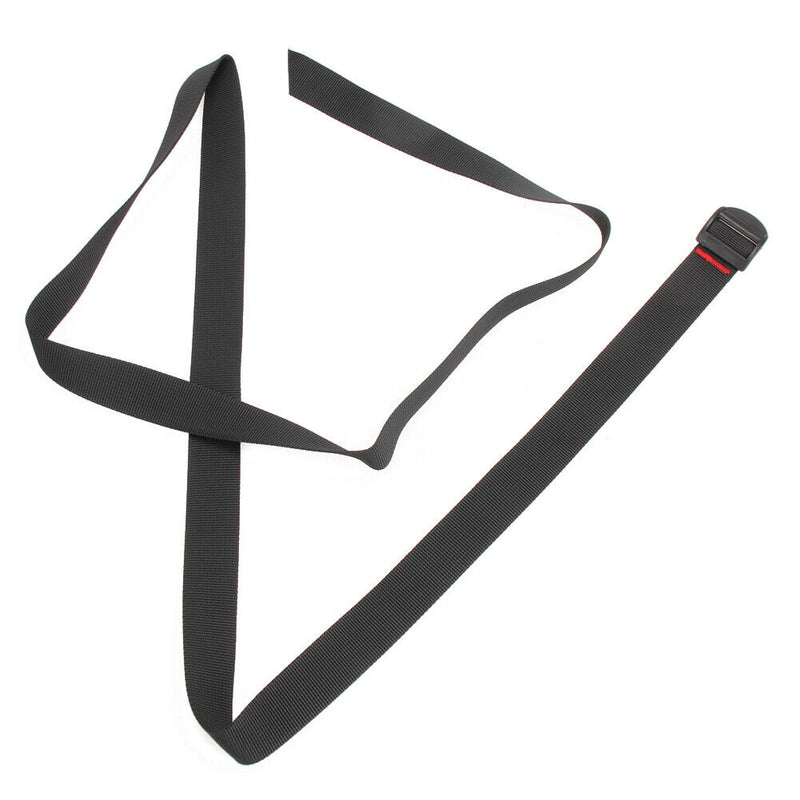 Black Nylon Cargo Tie Down Luggage Lash Belt Work Load 125kg Strap Approx