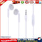 3.5mm In-ear Wired MIC Headphone Phone Universal Music Earphone(White) Newly