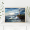 Lighthouse Drawing Frameless DIY Oil Paint by Numbers Canvas Home Decor Kit