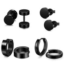 Bar Dangle Drop Stud Tragus Earrings Piercing Ear Studs Round Hoop Earrings