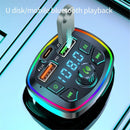 Bluetooth 5.0 Radio MP3 Player Car FM Transmitter 2 USB Fast Charger Adapter