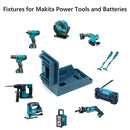 2 in 1 Machine Holder Portable Plastic Battery Holder Stand for Makita 14.4V-18V