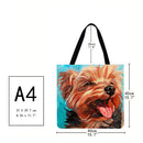 Golden dog Printed Shoulder Shopping Bag Casual Large Tote Handbag