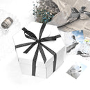 3pcs Explosion Box Hexagonal DIY Photo Album Scrapbooking Box Gift(White)
