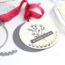 Metal cutting dies label frame set die scrapbook embossed craft photo card`