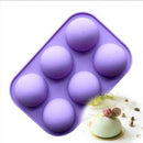 5 cm Dia Half Ball Sphere Chocolate Cake Muffin Pastry Jelly Mold Tray T7E6