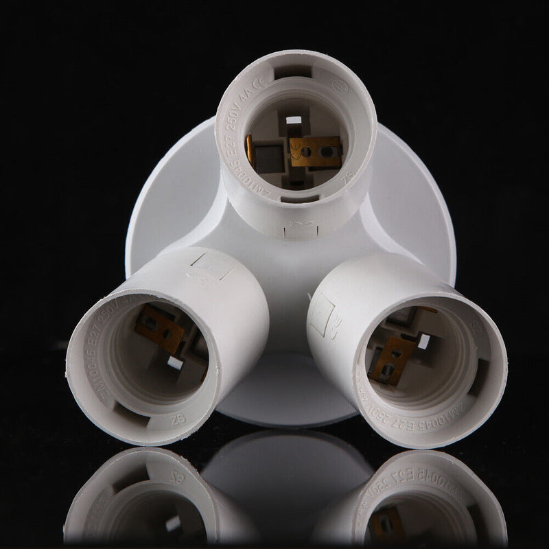 3/4 in1E27 Base Socket Splitter Light Lamp Bulb Adapter(E27-3E27)