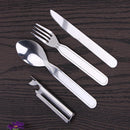 4 in 1 Portable Spoon Fork Knief Opener Camping Outdoor Picnic Tableware