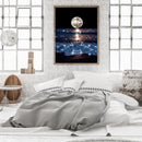 DIY Digital Picture Sea Moon Frameless Oil Painting By Number Acrylic Handi