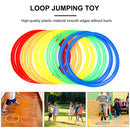 Hopscotch Rings Game Set Outdoor Conditioning Agility Training Activities T