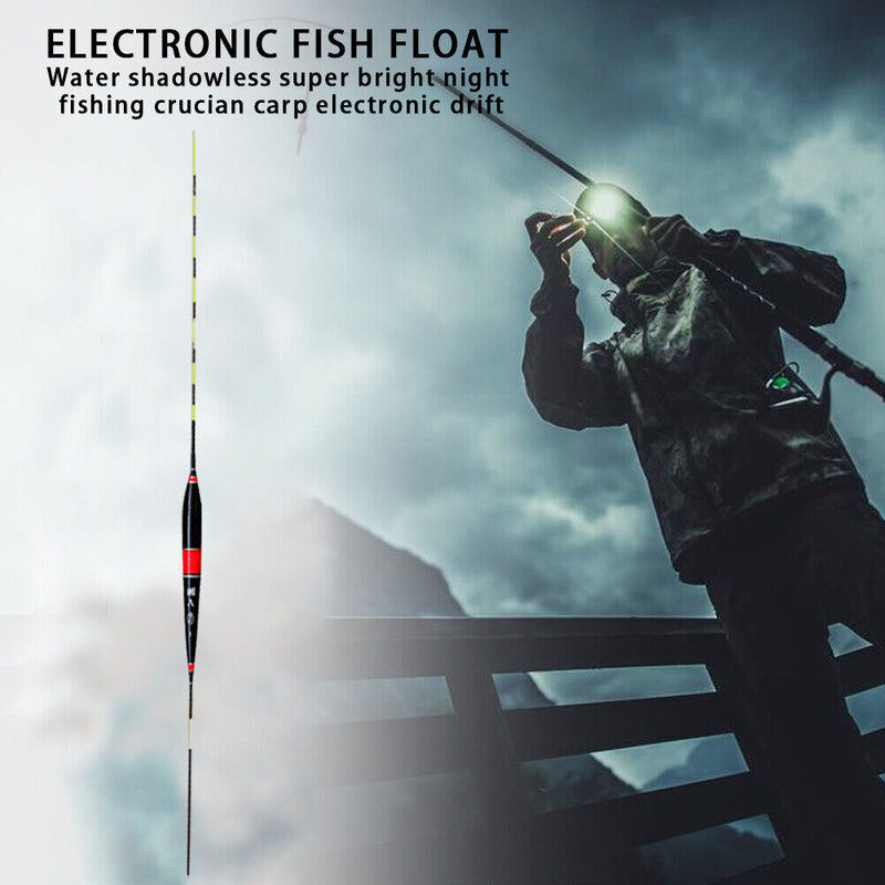 Electronic LED Light Fishing Float Bite Alarm Luminous Fish Tackle (Red) Newly