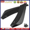 2pcs Car Rear Bumper Spoiler Canards Scratch Protector Diffusers (Black)