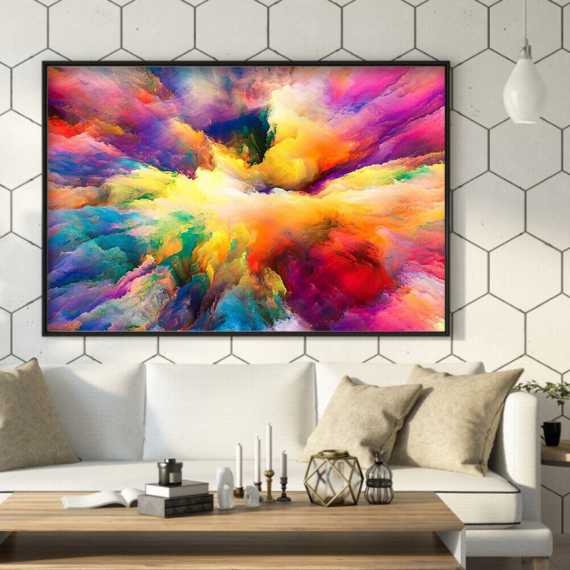 5D DIY Diamond Painting Full Round Drill Colored Smoke of Rhinest
