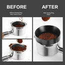 Coffee Powder Tool Anti-drop Dosing Ring for Brewing Bowl (Black 58mm) Newly