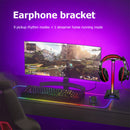 RGB Gaming Headphone Stand Headset Desk Display Holder Pickup Rhythm Light Newly