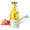 Portable Blender Durable Four Blades Juicer Cup for Home Kitchen (White)