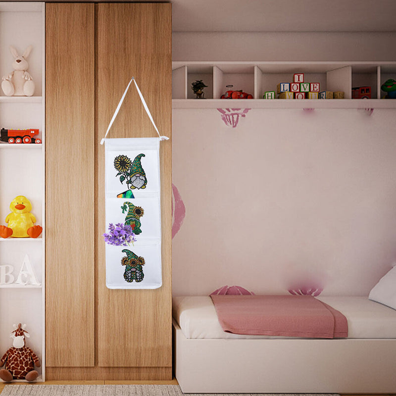 Wall Hanging Storage Bag DIY Gnome Diamond Painting Home Organizer (AA1023)