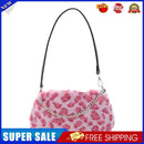 Retro Animal Chain Underarm Bags Purse Women Plush Top-handle Clutch (1)