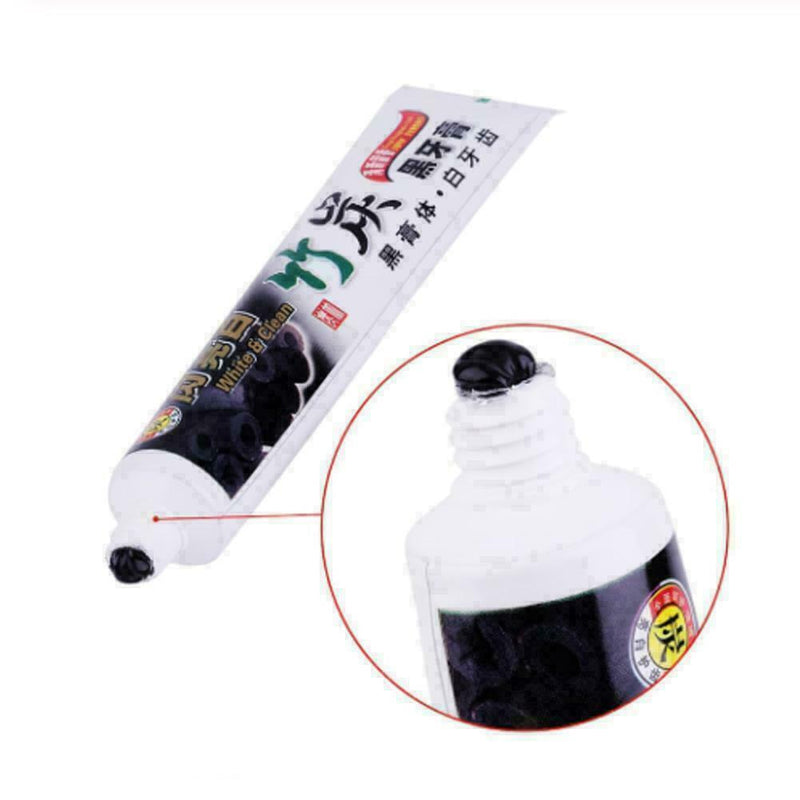 100g Yunnan Bamboo Charcoal Shiny White Black Toothpaste White Bright C9O7