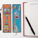 2pcs Special Shaped Drill Diamond Leather Tassel Bookmark DIY Art (SQ15) Newly