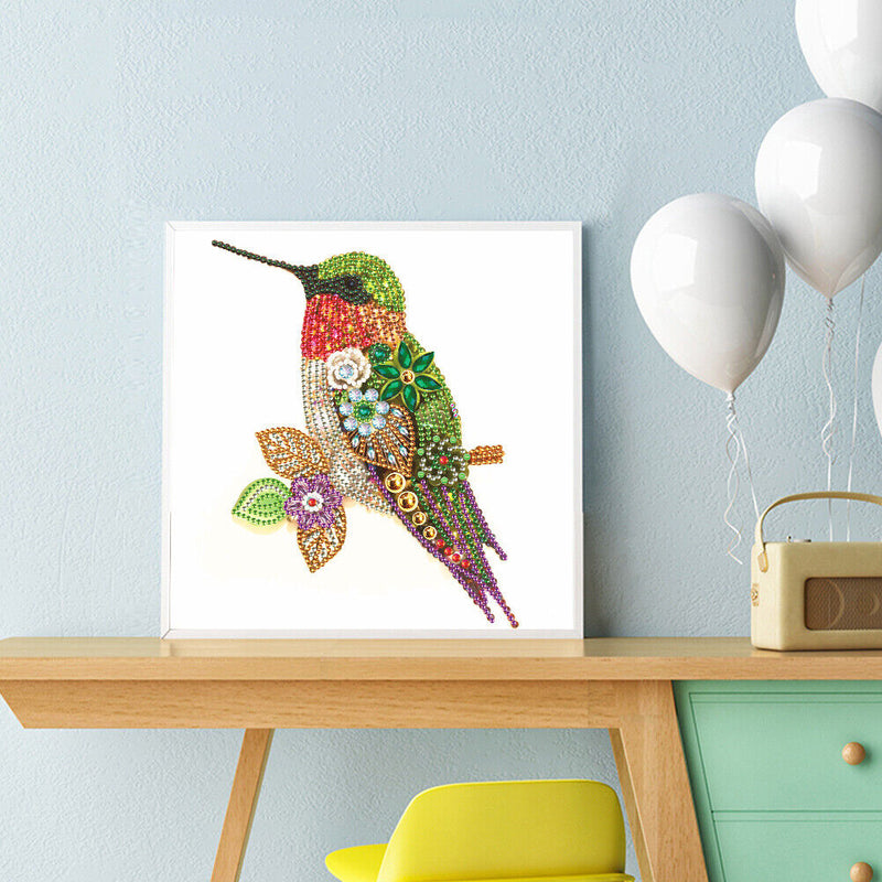 5D Partial Special Shaped Diamond Painting Hummingbird Poster Kit (UP264) Newly