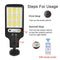 Solar Led Light Outdoor Wall Lamp Waterproof 3 Modes PIR Motion Sensor Garden~