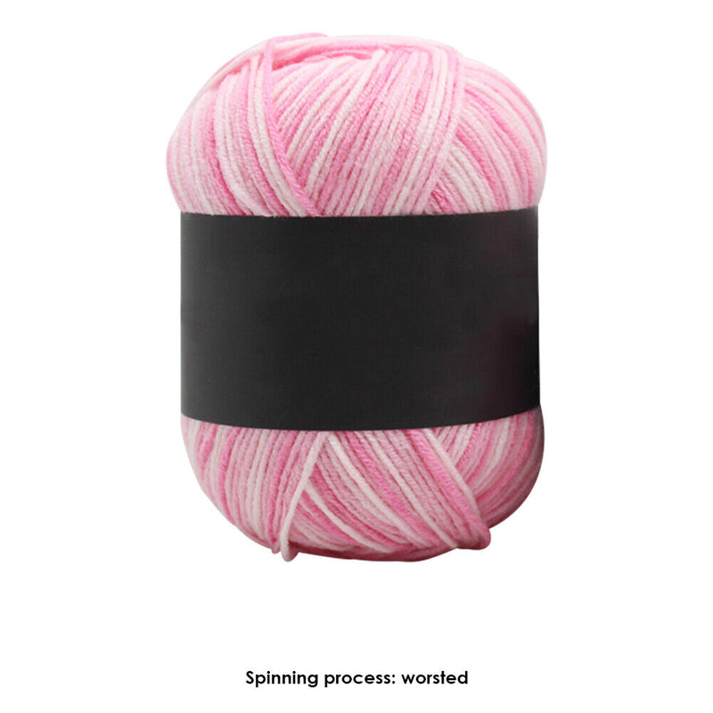 Gradient Color Milk Cotton Yarn Scarf Sweater Crochet Knitting Yarn (A) Newly