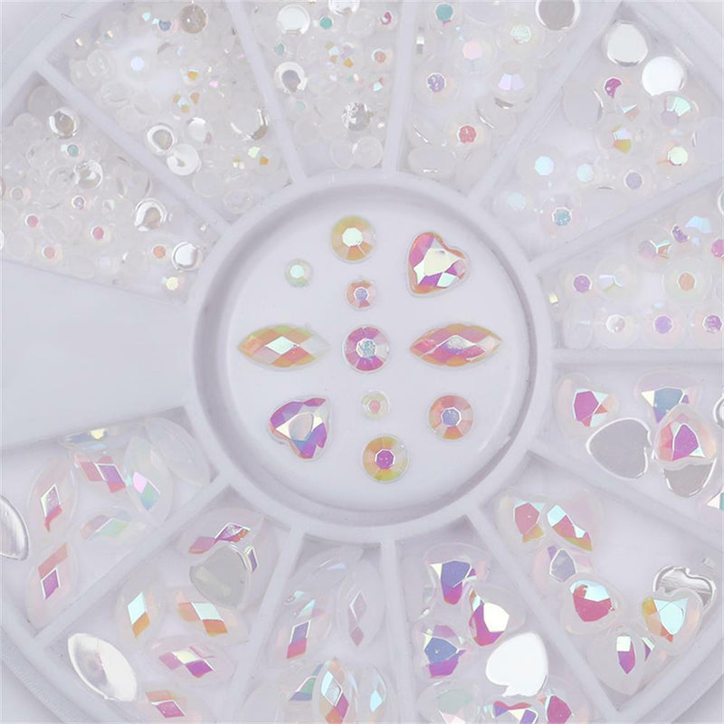 Elongated Water Dropped DIY Tips Glass Stone Manicure Decor Nail Art Rhinestone