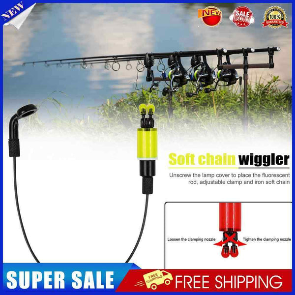 #A Alerter Wobbler Bite Indicator Soft Chain Fishing Alarms Pesca Fish Tackle To