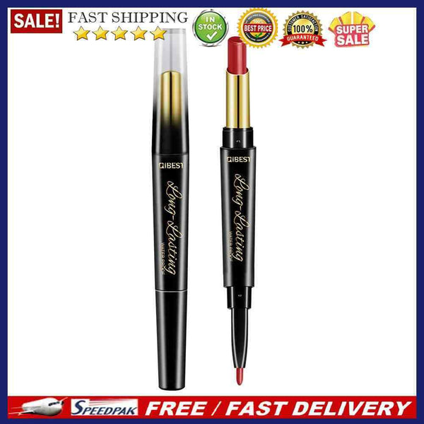 15 Color Lip Liner Pen Double Head Lasting Lip Gloss Lipstick Cosmetics (04