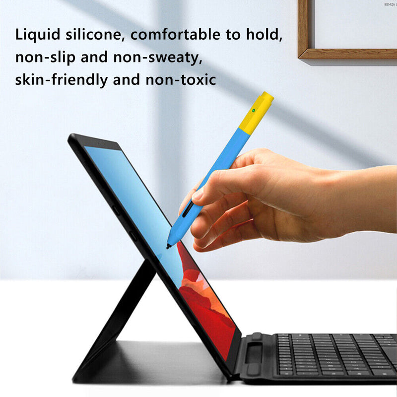 Stylus Protective Cover Non-slip Sweat-proof Tablet Pen Protector (Blue) Newly