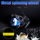 Metal Fishing Reel Sea Spinning Reels 5.2:1 Wheel Fishing Tackle Accessories