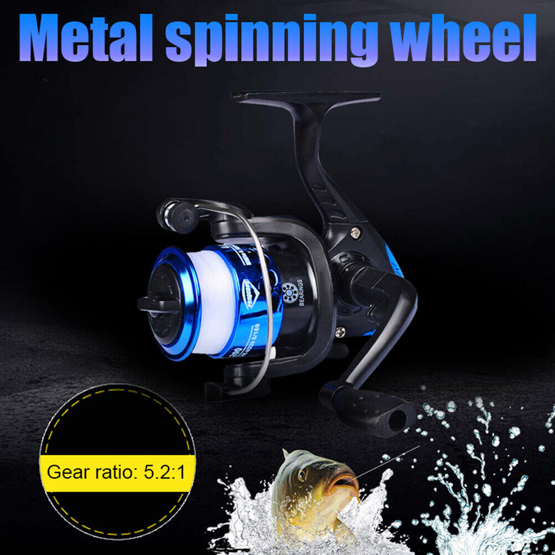 Metal Fishing Reel Sea Spinning Reels 5.2:1 Wheel Fishing Tackle Accessories