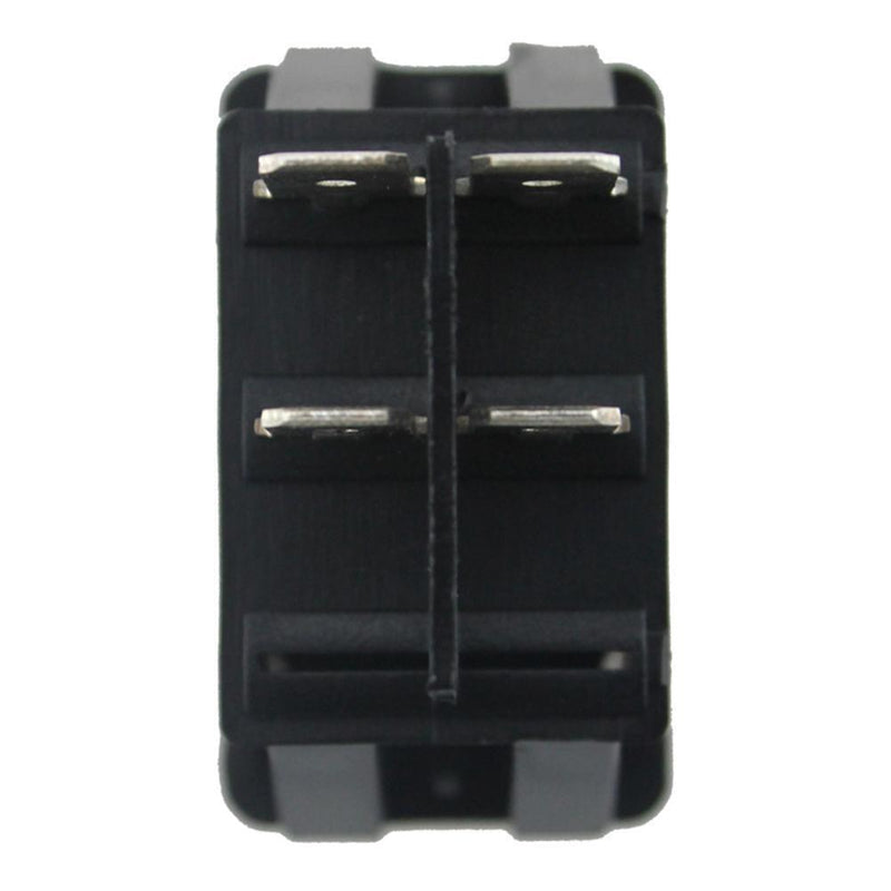 12V 35A 4 Pin Fog Light Rocker Switch with LED for Car Truck Dash (Blue)