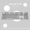 104pcs Universal Mechanical Keyboard Keycaps PC Bakclit Key Cap Set (Gray)