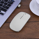 2.4GHz 1,000DPI Ultra-thin 3-Button Wireless Photoelectric Mouse (White)