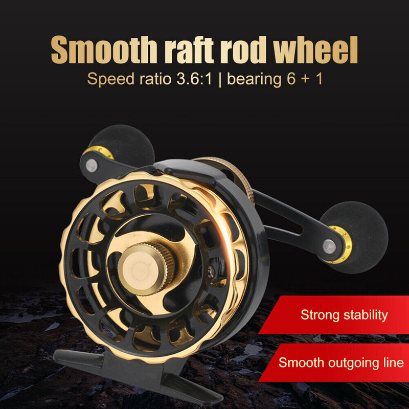 3.6/1 6+1 Bearing Metal Ice Fishing Reels Durable Fishing Tackle Accessories