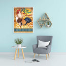 Canvas Paint By Numbers Chicken Oil Hand Painted Drawing Kit Home Decoration
