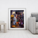 DIY Candy Children Oil Paint by Numbers Halloween Hand Painted Acrylic Drawing