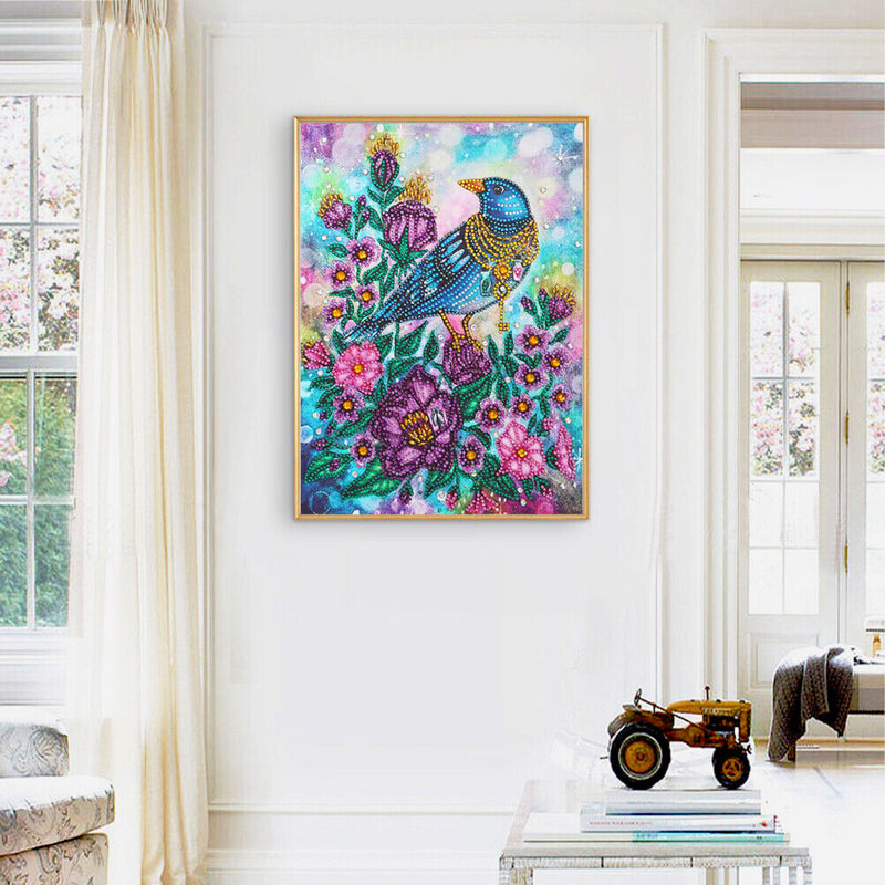 Diamond Painting Bird Partial Special Shape Rhinestone DIY Picture (PA023) Newly