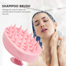 Silicone Head Smooth Hair Care Massage Brush Bath Scalp Stimulate (Pink) Newly