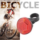 Road Bicycle Front Rear Reflective Warning Light Night Riding Safety Reflector